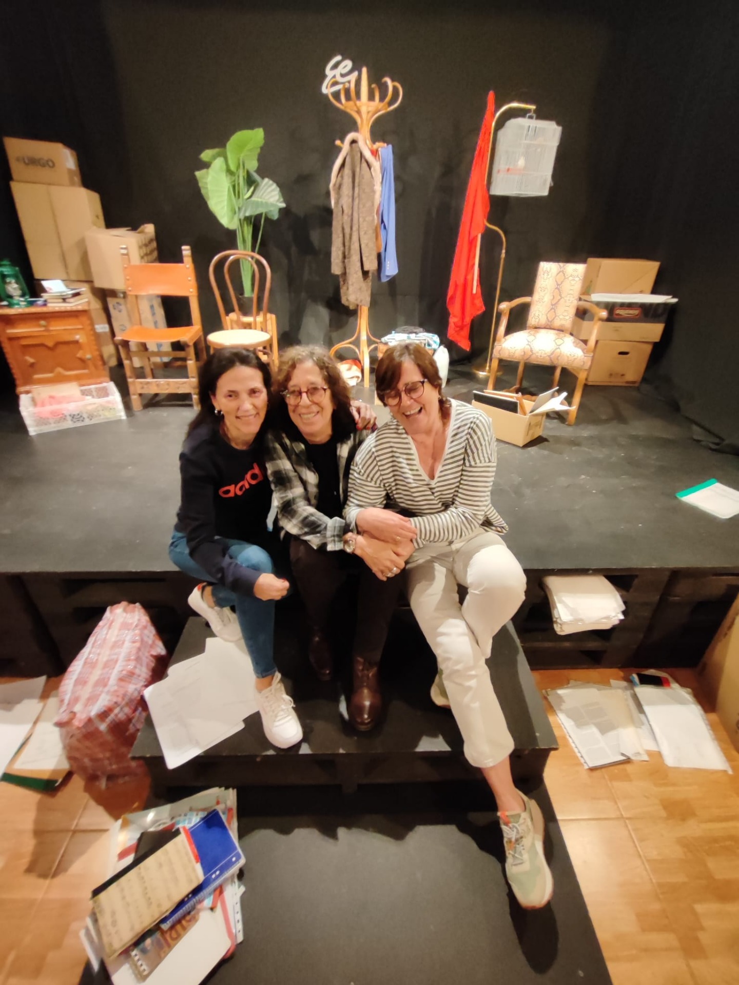 Mayte Cid, Elena Suñén y Blanca Suñén